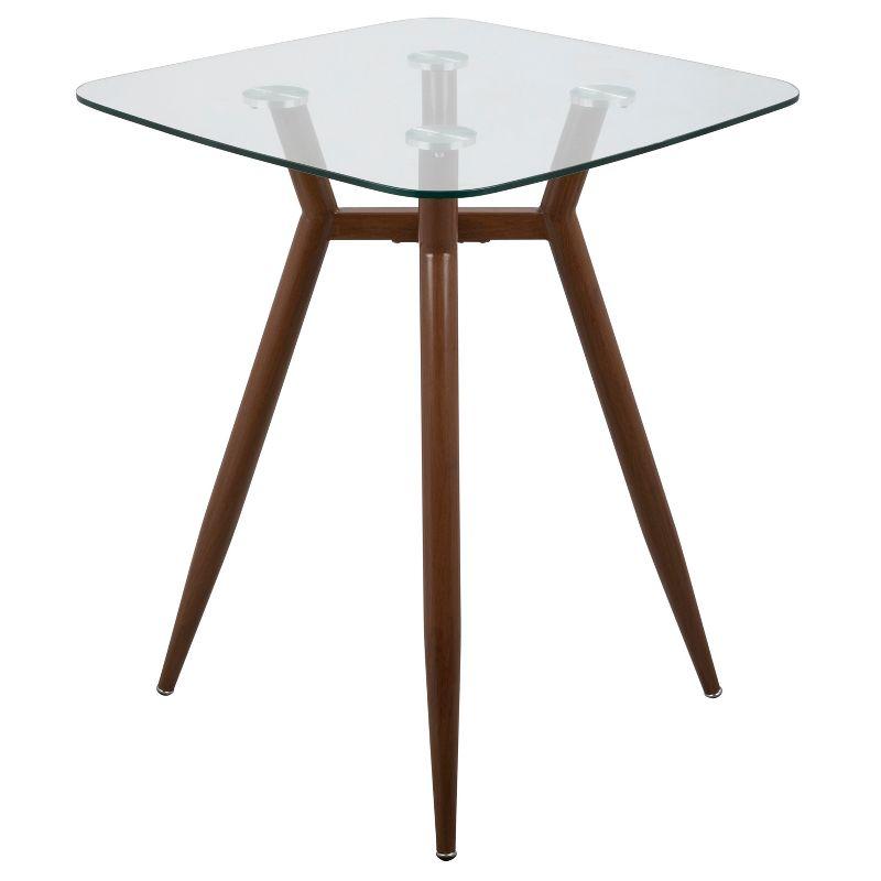 Clara Mid-Century Modern Square Counter Table Walnut - LumiSource