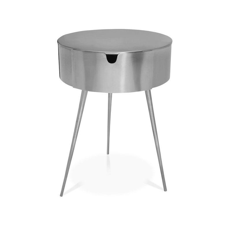 Meridian Furniture,Bali Silver Nightstand