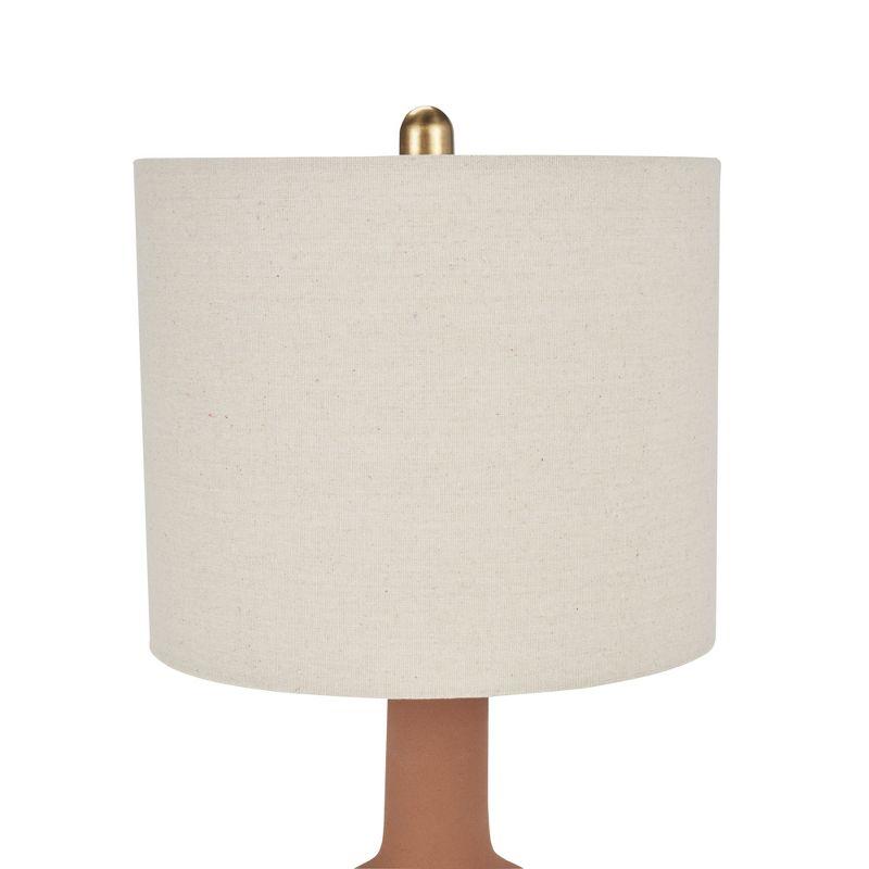 22" Terracotta Ceramic Table Lamp - Nourison