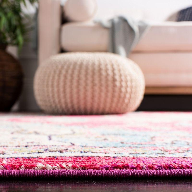 Madison MAD473 Power Loomed Indoor Area Rug - Fuchsia/Blue - 8'x10' - Safavieh
