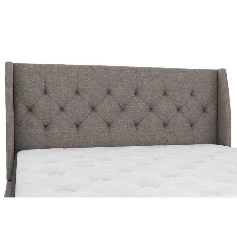 Her Majesty Upholstered Wingback Bed
