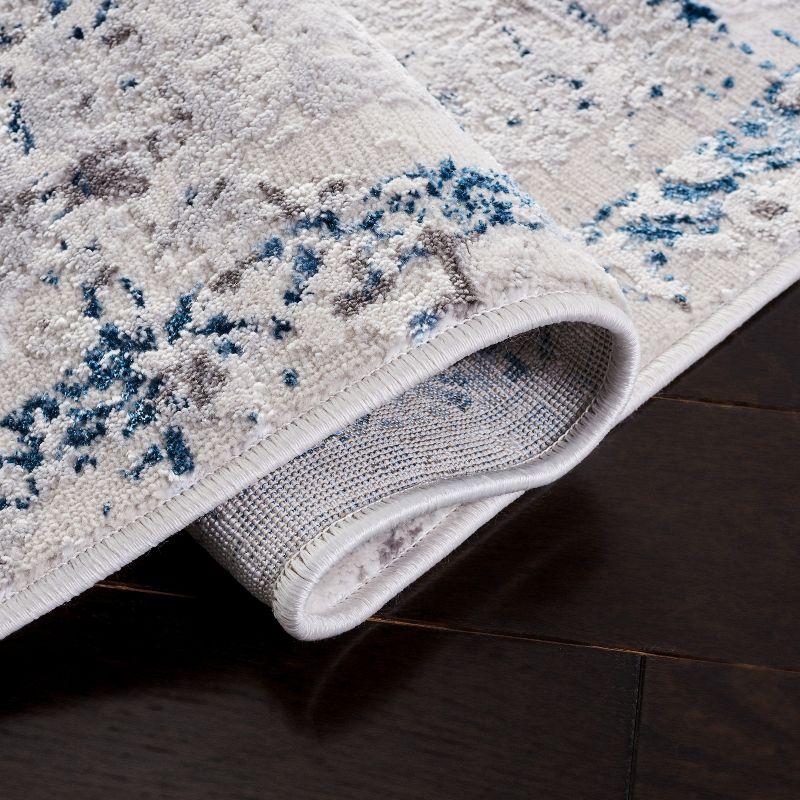 Amelia ALA207 Machine Made Indoor Area Rug - Grey/Blue - 4'-5"x6'-5" - Safavieh