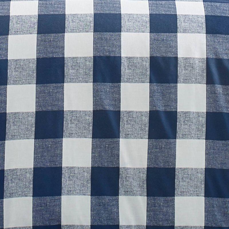 Eddie Bauer Lakehouse Plaid Blue Cotton Duvet Cover Set