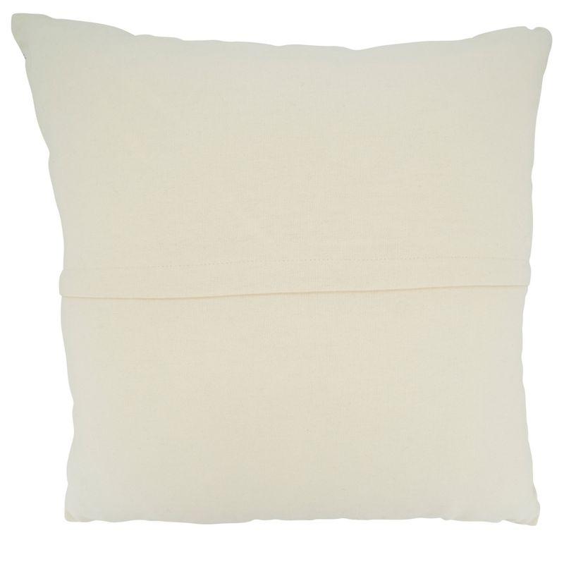 Saro Coralee Collection Striped Cotton Throw Pillow