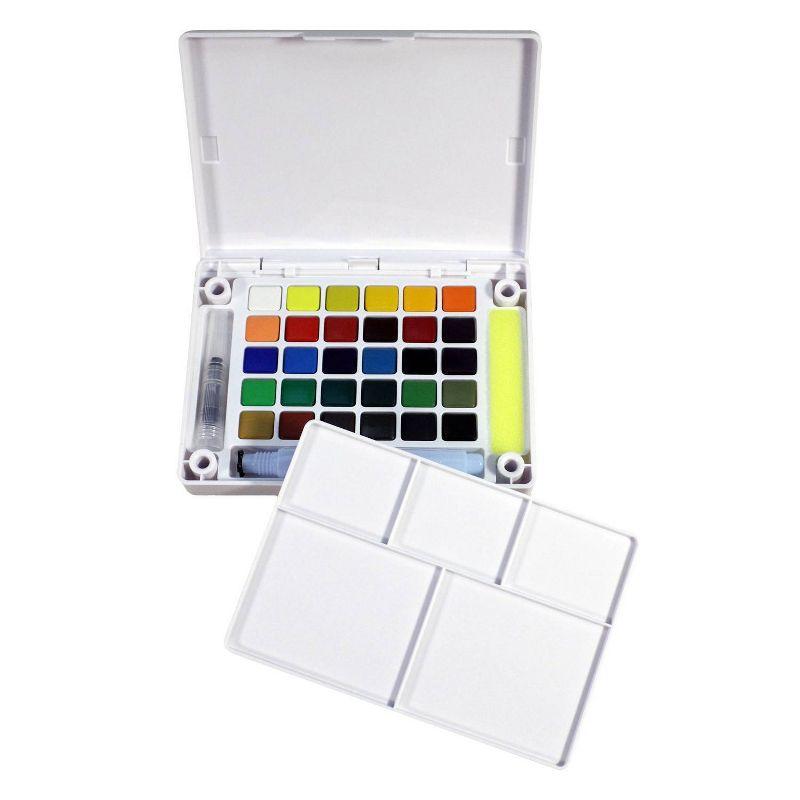 30-Colors Sakura Koi Watercolor Pocket Field Sketch Box Set: Art & Craft Kit for Kids, Ideal for Sketching & Water Coloring