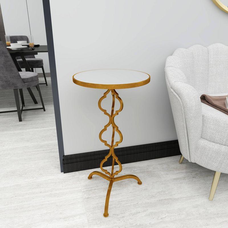 Middlet Mirrored Glass Top 3 & 4 Legs End Table