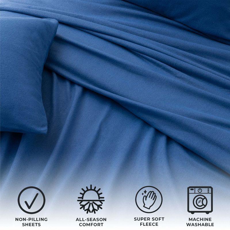 Great Bay Home Super Soft Extra Plush Fleece Warmer Sheet Set