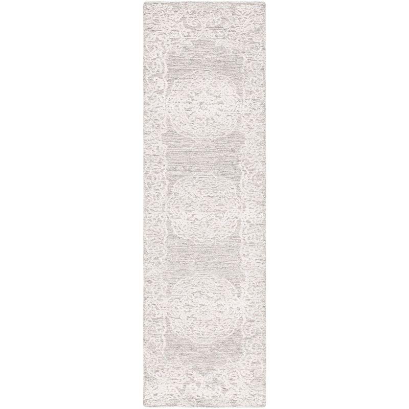 Charlton Home® Bathulda Hand Tufted 60% Wool, 20% Bamboo Silk, 20% Cotton With Cotton Backing Floral Rug