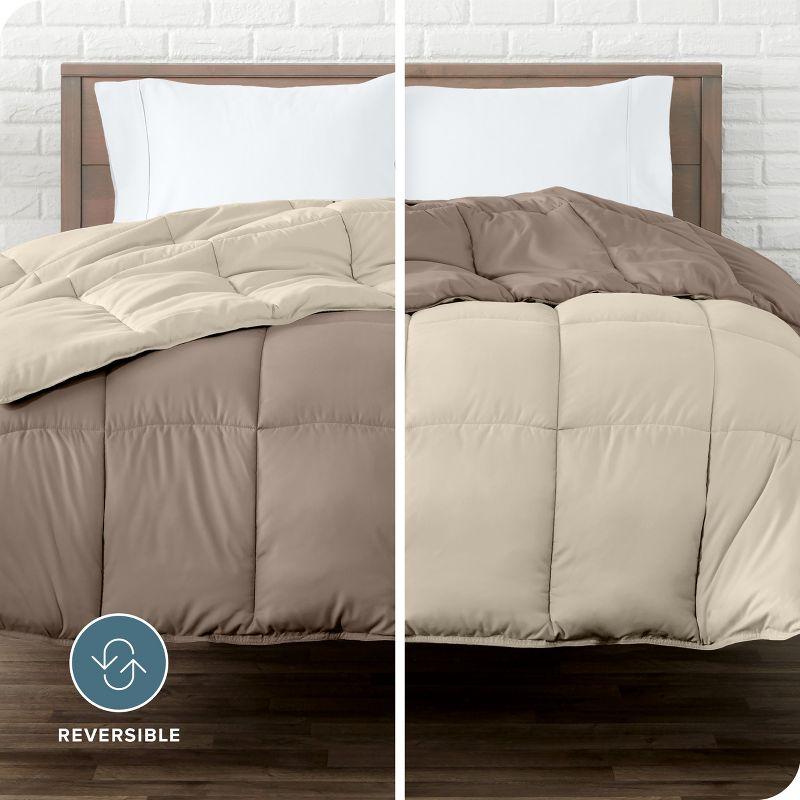 Bare Home Premium Ultra Soft Modern & Contemporary Box Stitch Comforter
