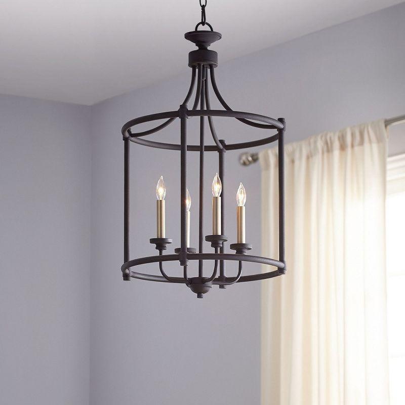 Quorum Lighting 4 - Light Chandelier in  Noir