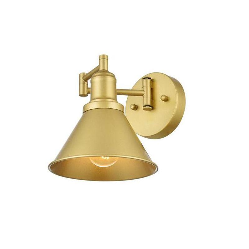 Elegant Lighting Judson 1 light Chrome swing arm wall sconce