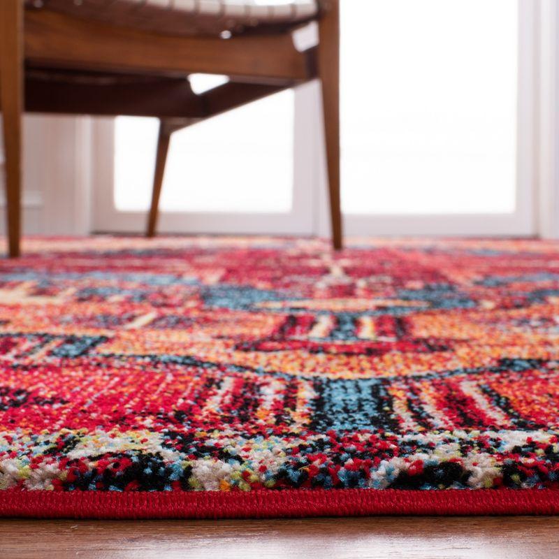 Vintage Hamadan VTH248 Power Loomed Indoor Area Rug - Red/Blue - 5'3"x7'6" - Safavieh