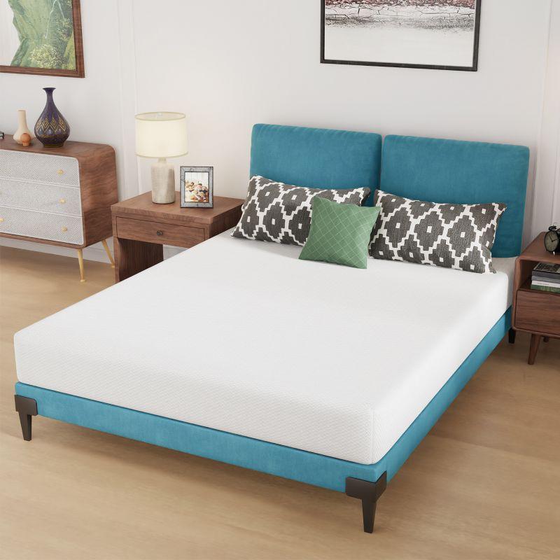 Queen 8-Inch Gel Memory Foam Mattress with Adjustable Base