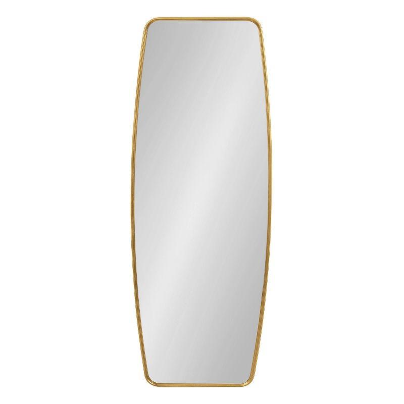 Kate & Laurel All Things Decor 18" x 48" Caskill Full Length Wall Mirror Gold : Modern Rectangle, MDF Frame, No Assembly Required