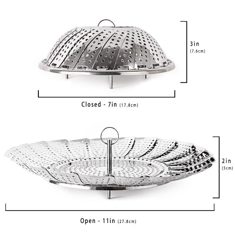 BergHOFF 10.5" Stainless Steel Folding Steamer Basket