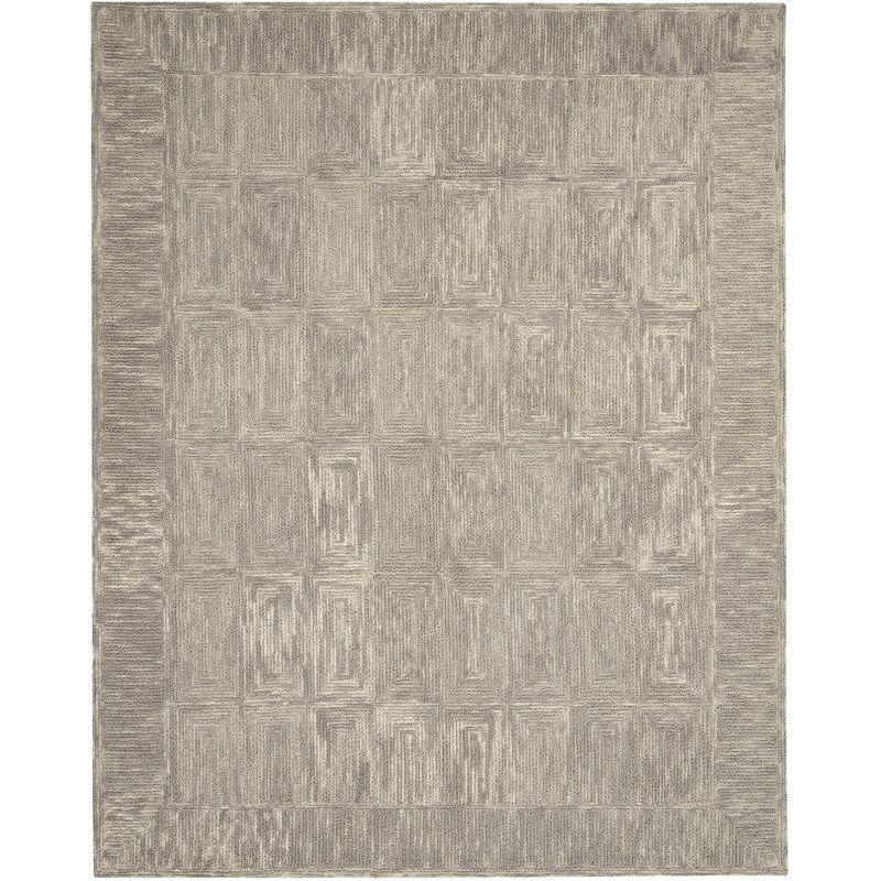 Nourison Vail Contemporary Indoor Area Rug Grey 8'3" x 11'6"