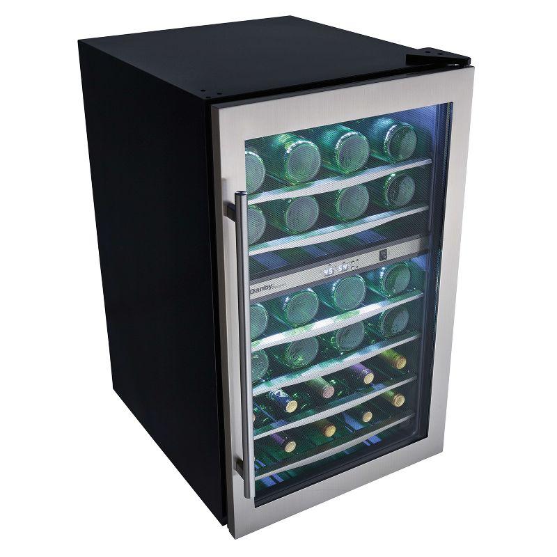 Danby DWC040A3BSSDD 38 Bottle Free-Standing Wine Cooler in Stainless Steel