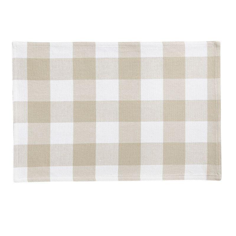 Elrene Farmhouse Living Buffalo Check Placemats, Set of 4 - 13" x 19" - Elrene Home Fashions