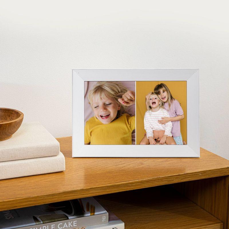 Aura Home 10.1" Carver Sea Salt Digital Photo Frame: Wi-Fi Enabled, 1280x800 LCD, No Battery Required