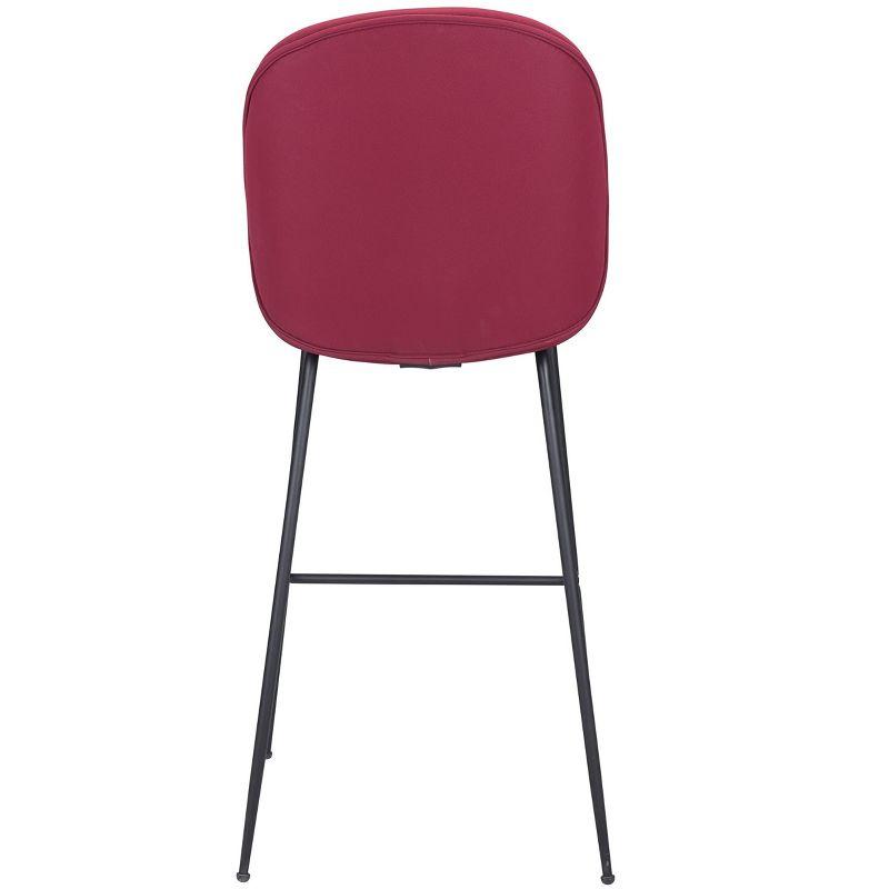 Zuo Miles Barstool Red