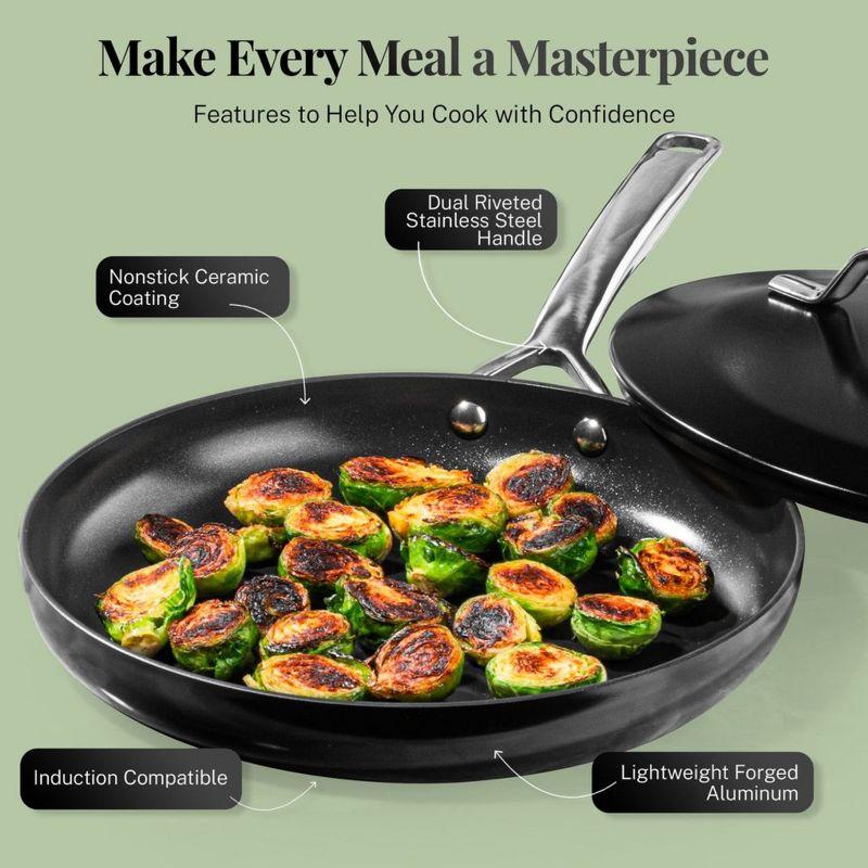 Gotham Steel Gotham Steel Modern Collection 11 Pc Cream Nonstick Cookware Set