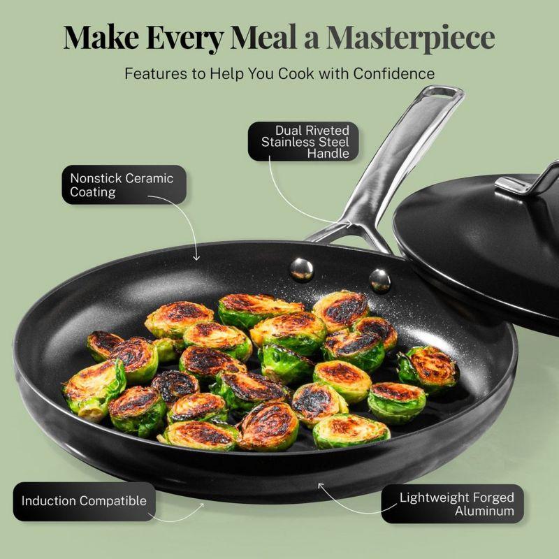 Gotham Steel Modern Collection 11 Piece Ceramic Nonstick Cookware Set