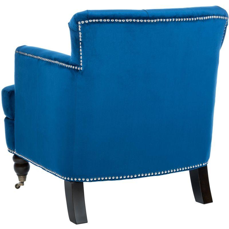 Colin Chair - HUD8212 - Navy/Espresso - Safavieh