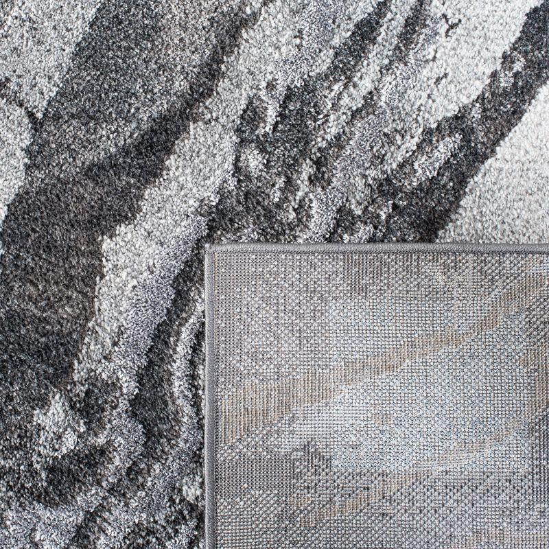 Pacific PFC865 Power Loomed Indoor Accent Rug - 4'5"x6'5" - Dark Grey/Light Grey - Safavieh