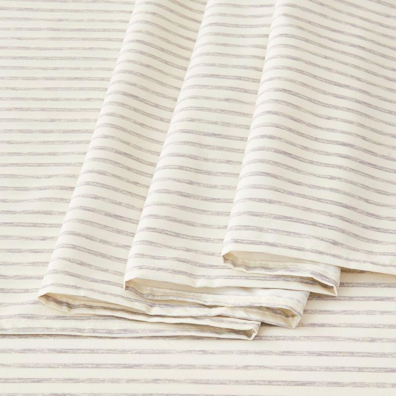 Great Bay Home Striped Microfiber Wrinkle Resistant Sheet Set