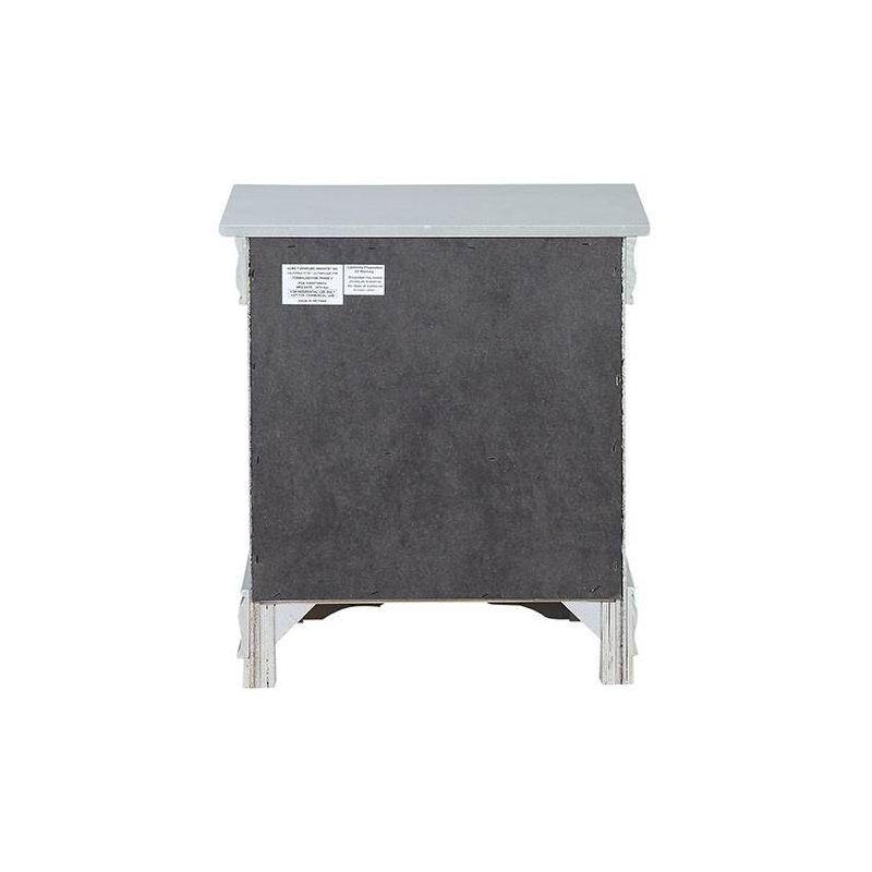 Acme Furniture Louis Philippe III Nightstand Platinum Finish