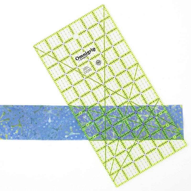 Omnigrid 6" x 12" Non-Slip Rectangle Quilting Ruler