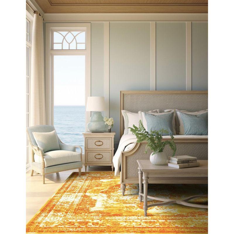 Unique Loom 8' 0 x 8' 0 Square Sofia Orange Area Rug