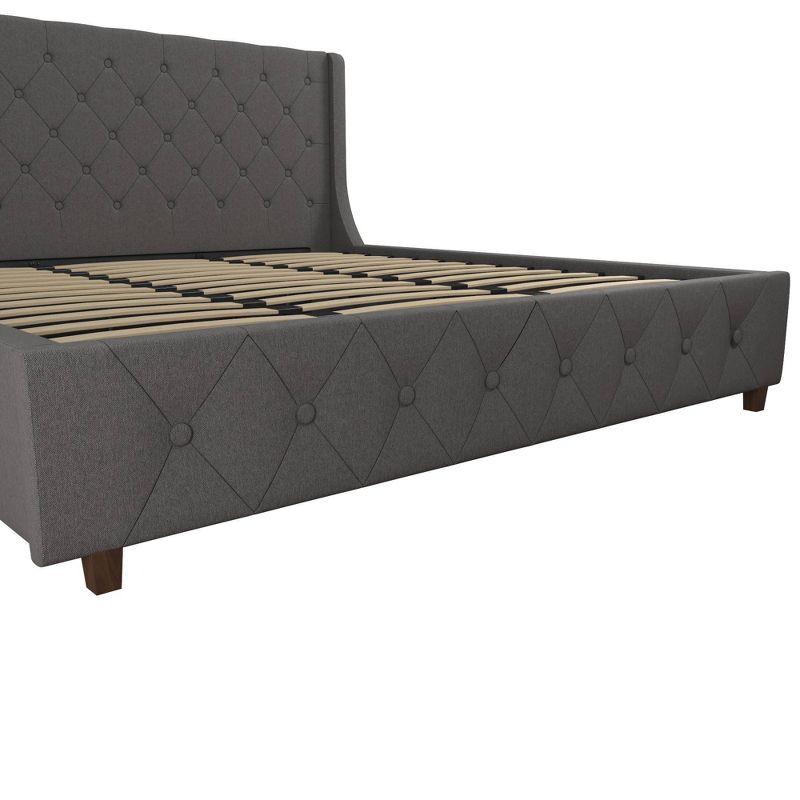 CosmoLiving by Cosmopolitan Mercer Tufted Upholstered Platform Bed