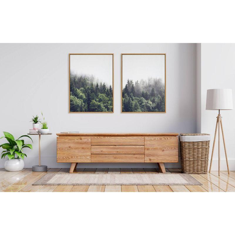 Kate & Laurel All Things Decor: Sylvie Forest Canvas Art, Home & Office Wall Decor Set