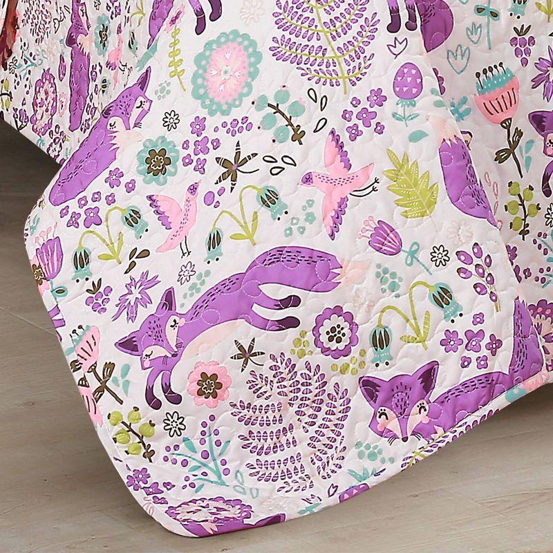 Lush Decor Microfiber Reversible Traditional 4 Piece Quilt Set