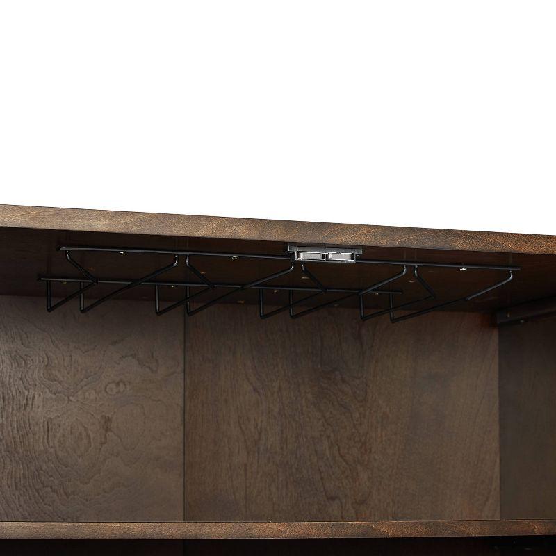 Blair Bar Cabinet Dark Brown/Gold - Crosley