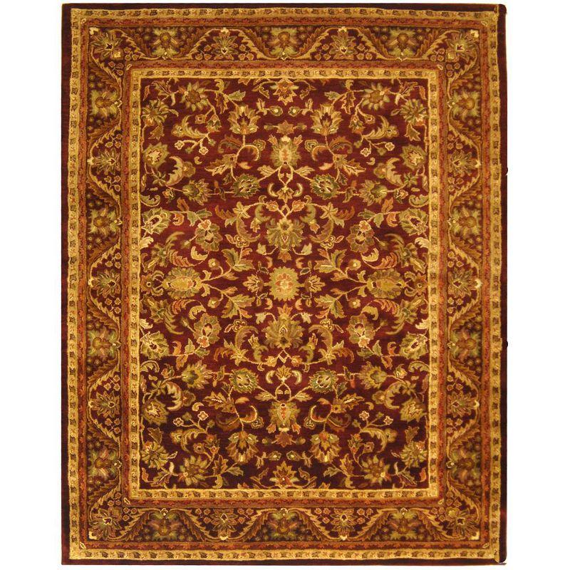Antiquity AT52 Hand Tufted Indoor Area Rug - Wine/Gold - 6'x9' - Safavieh