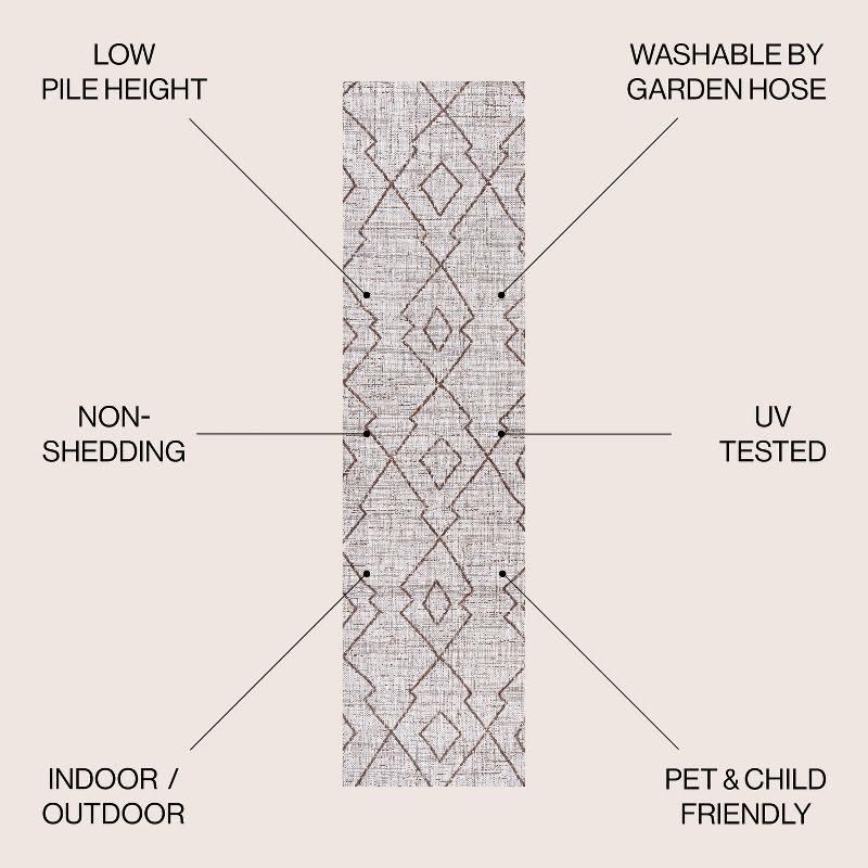 Carwa  Diamond Trellis Indoor/Outdoor Area Rug - JONATHAN Y