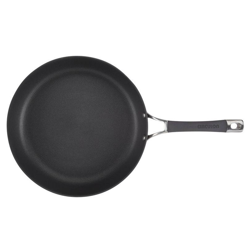 Circulon Radiance 12" Covered Deep Skillet: Nonstick Hard Anodized, 12 Inch with Lid, Oven & Dishwasher Safe