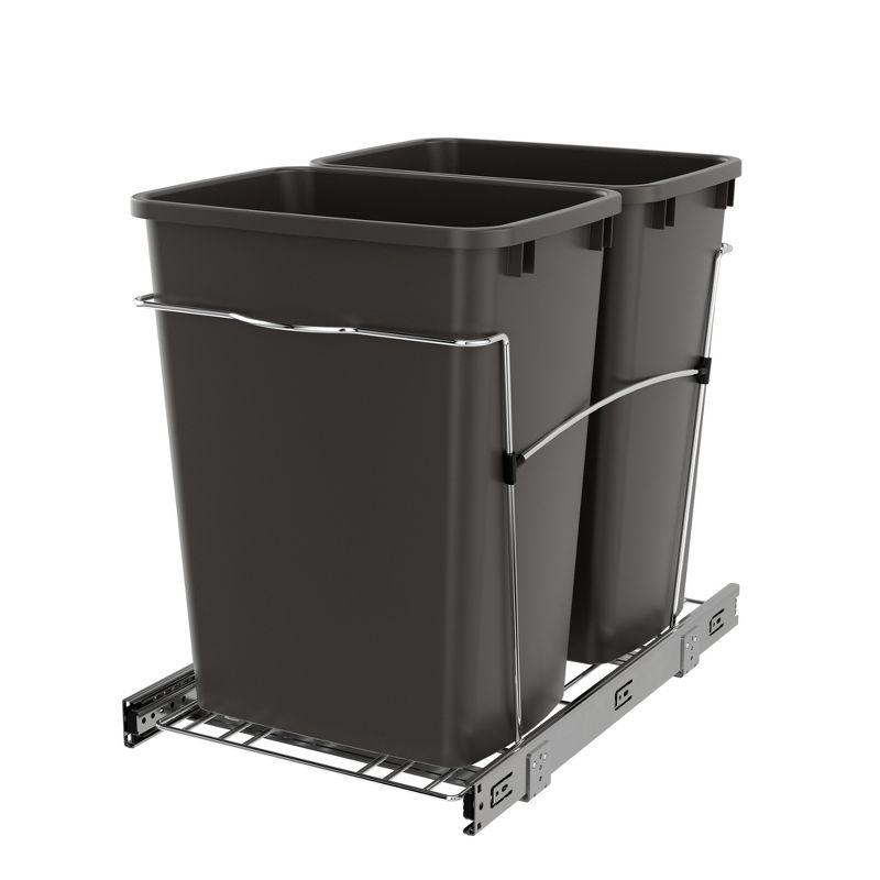 Double Sliding Pull-Out Waste Bin Containers