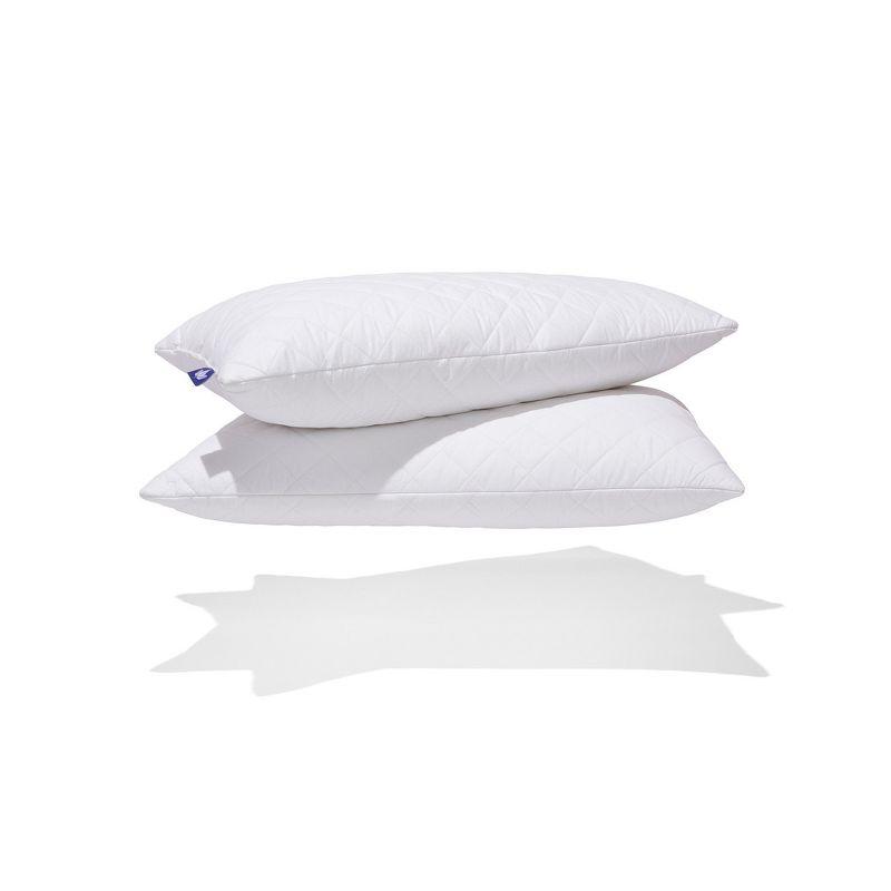 Canadian Down & Feather Company Quilted White Goose Feather Pillow - 2 Pack (Set of 2)