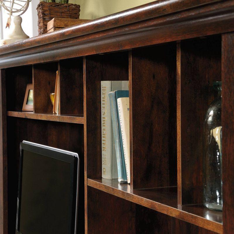 Curado Cherry Wood Computer Desk with Hutch and Storage