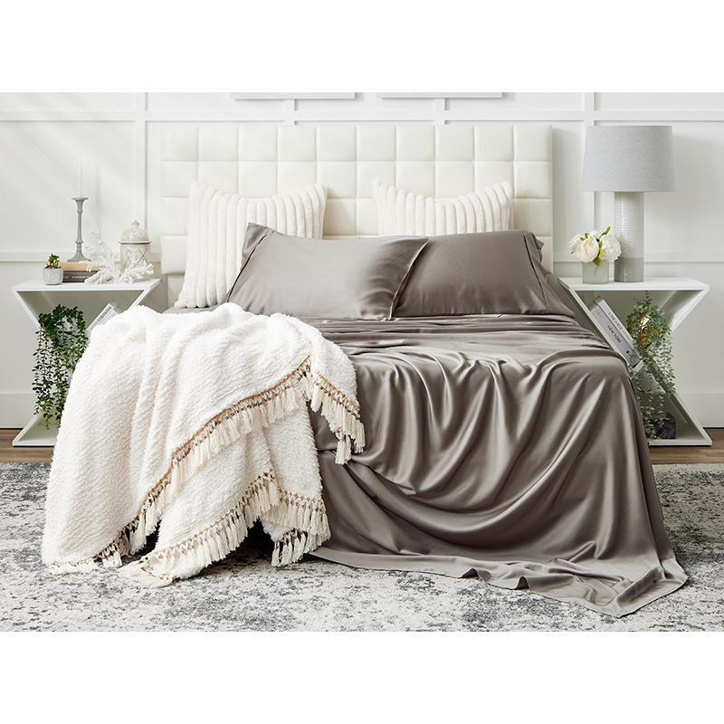 Cosy House Collection Cosy House Collection 100% Rayon Derived from Bamboo Bed Sheet Set - Cooling, Breathable, Silky Soft