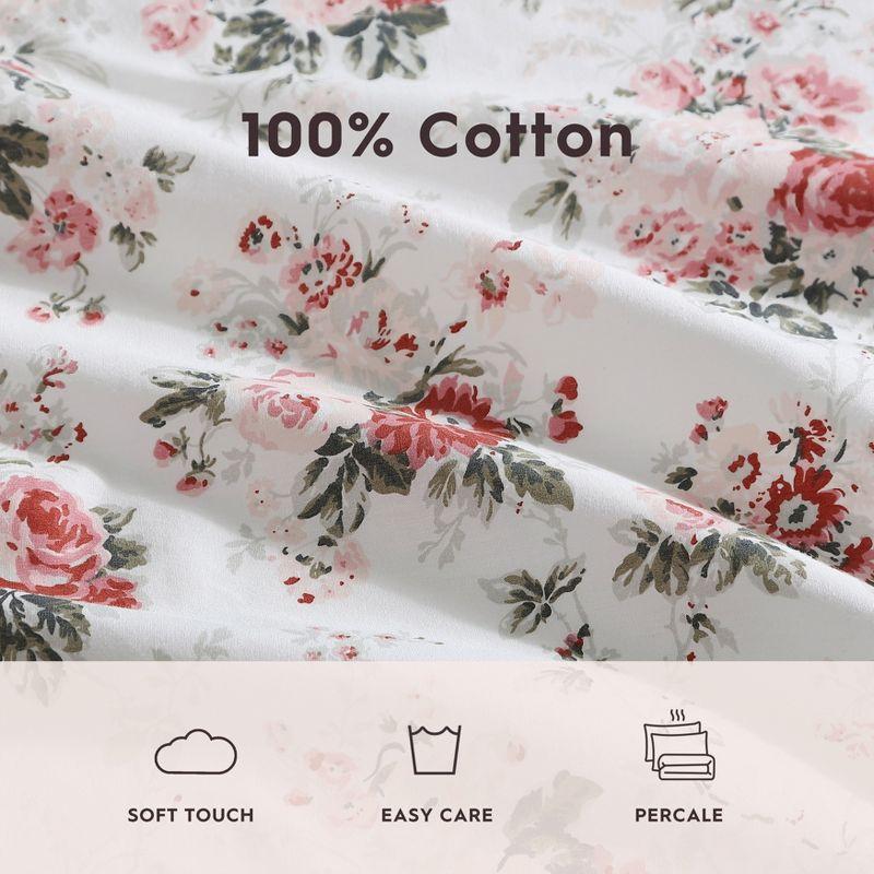 Laura Ashley Printed Cotton Percale Sheet Set