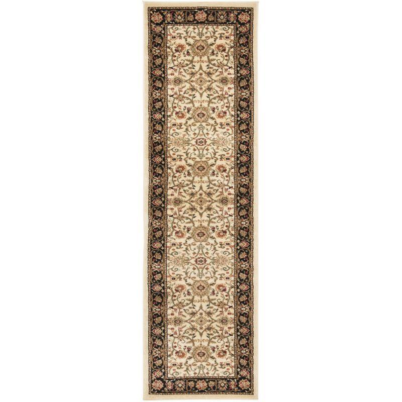 Lyndhurst LNH212 Power Loomed Accent Rug - Ivory/Black - 2'3"x4' - Safavieh