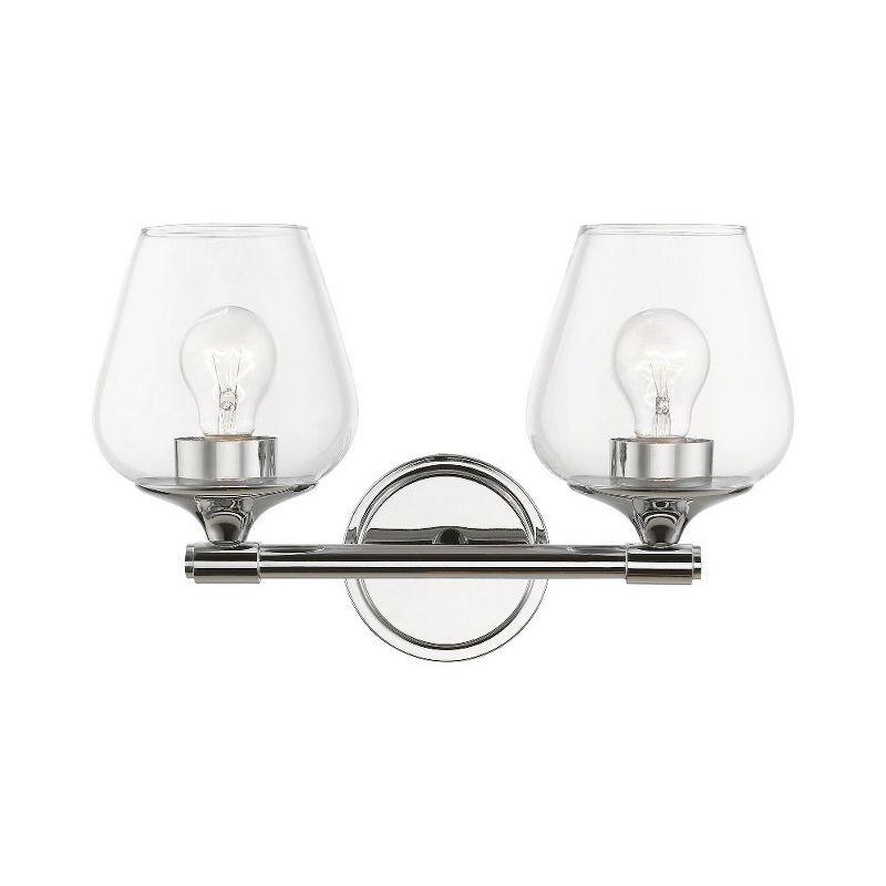 Livex Lighting Willow 2 - Light Vanity in  Polished Chrome