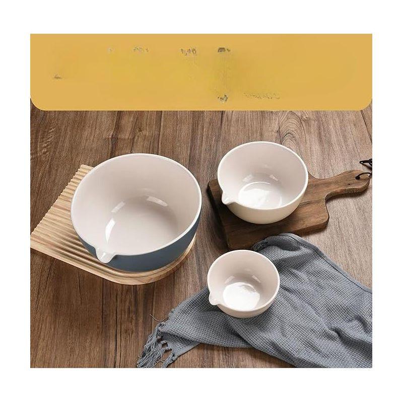 2lb Depot Prep Mixing Bowls- Set Of 3, Gray