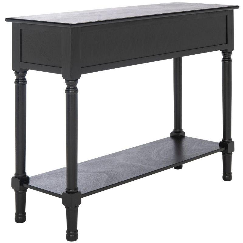Landers 2 Drawer Console Table - CNS5710B - Black - Safavieh
