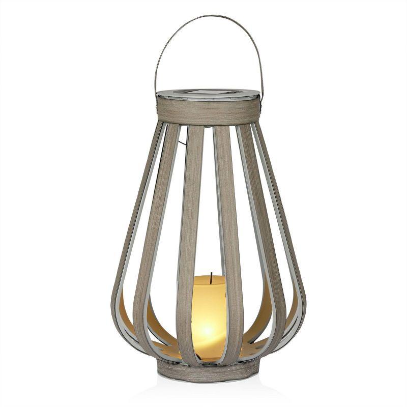 Alpine Solar Decorative Plastic Lantern w/ LED Light