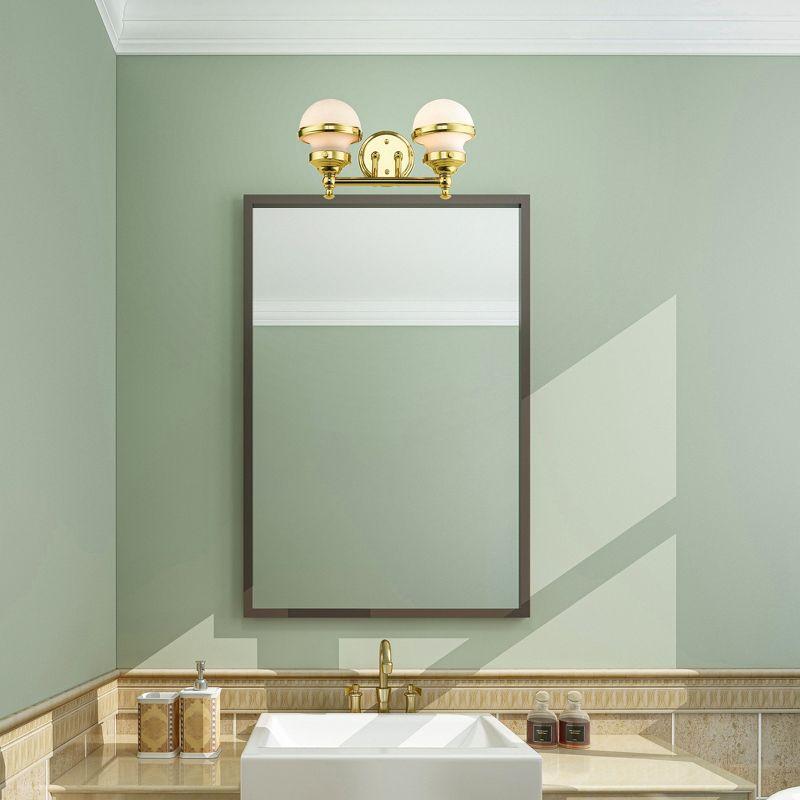 Livex Lighting Oldwick 2 - Light Vanity in  Polished Brass